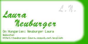 laura neuburger business card